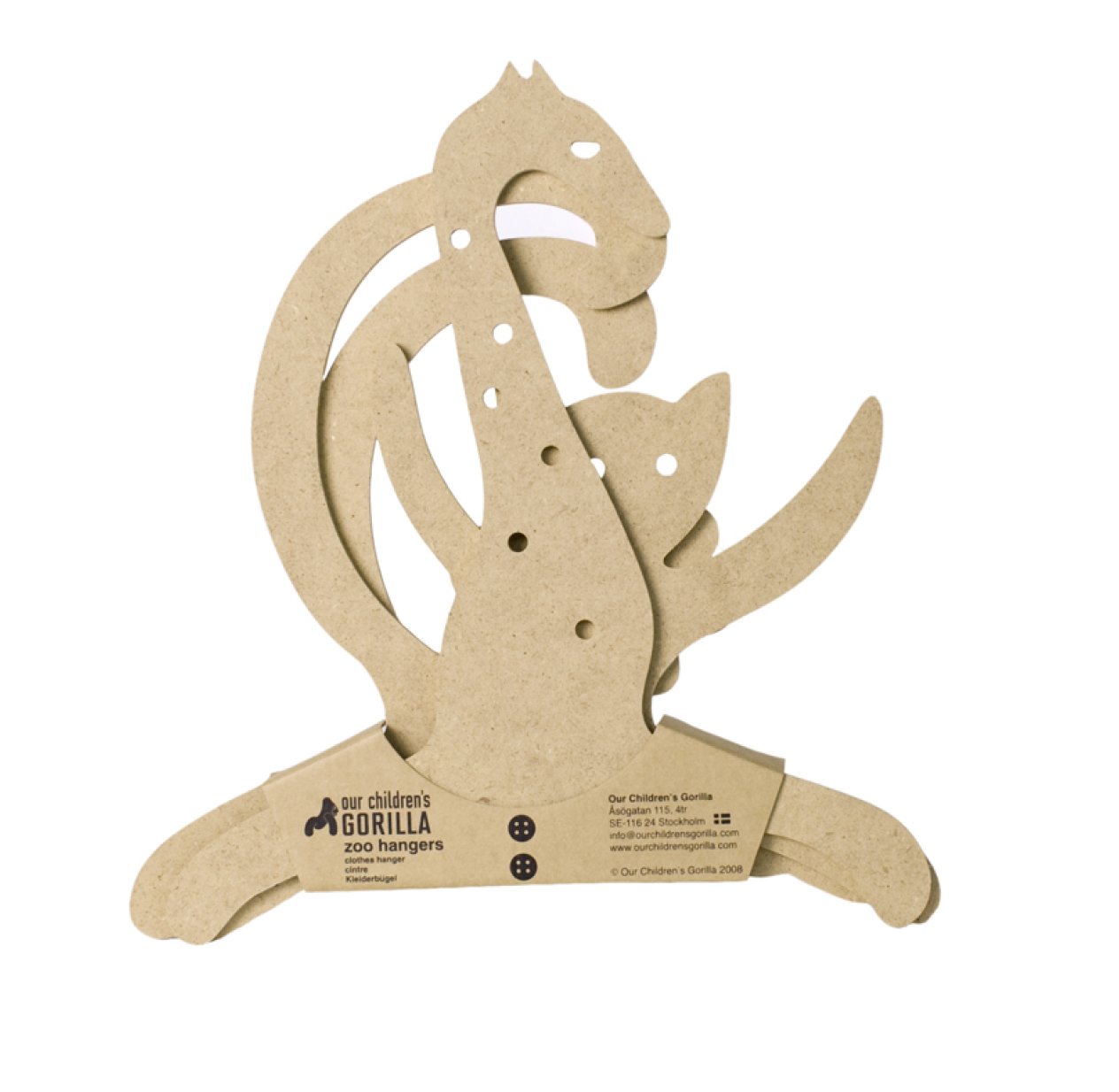 Set de 3 cintres animaux